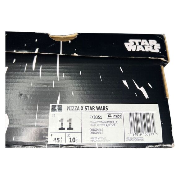 2021 NIZZA X STAR WARS ‘INTERGALACTIC RACE’ ADIDAS ORIGINALS size 11 main image 7